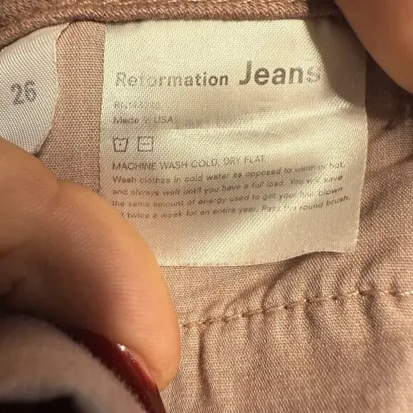 Reformation Jeans Womens 26 Lexi High Rise Wide Leg Button Fly Casual Chic - Picture 6 of 16